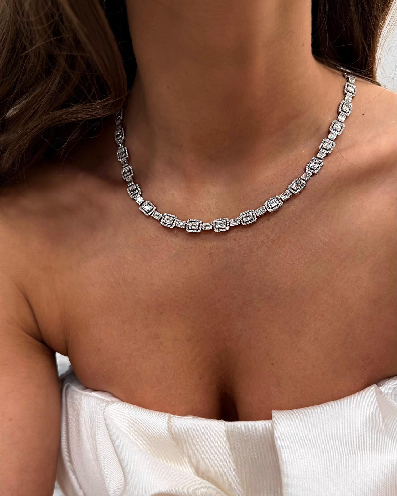 Diamond "Empire™" Necklace in white gold, photo 2