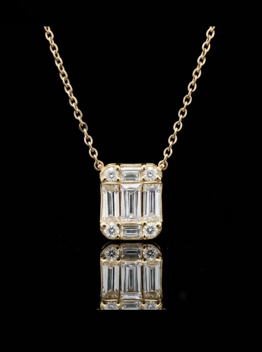 "InvisibleIconic™" Necklace – White and yellow gold 18k