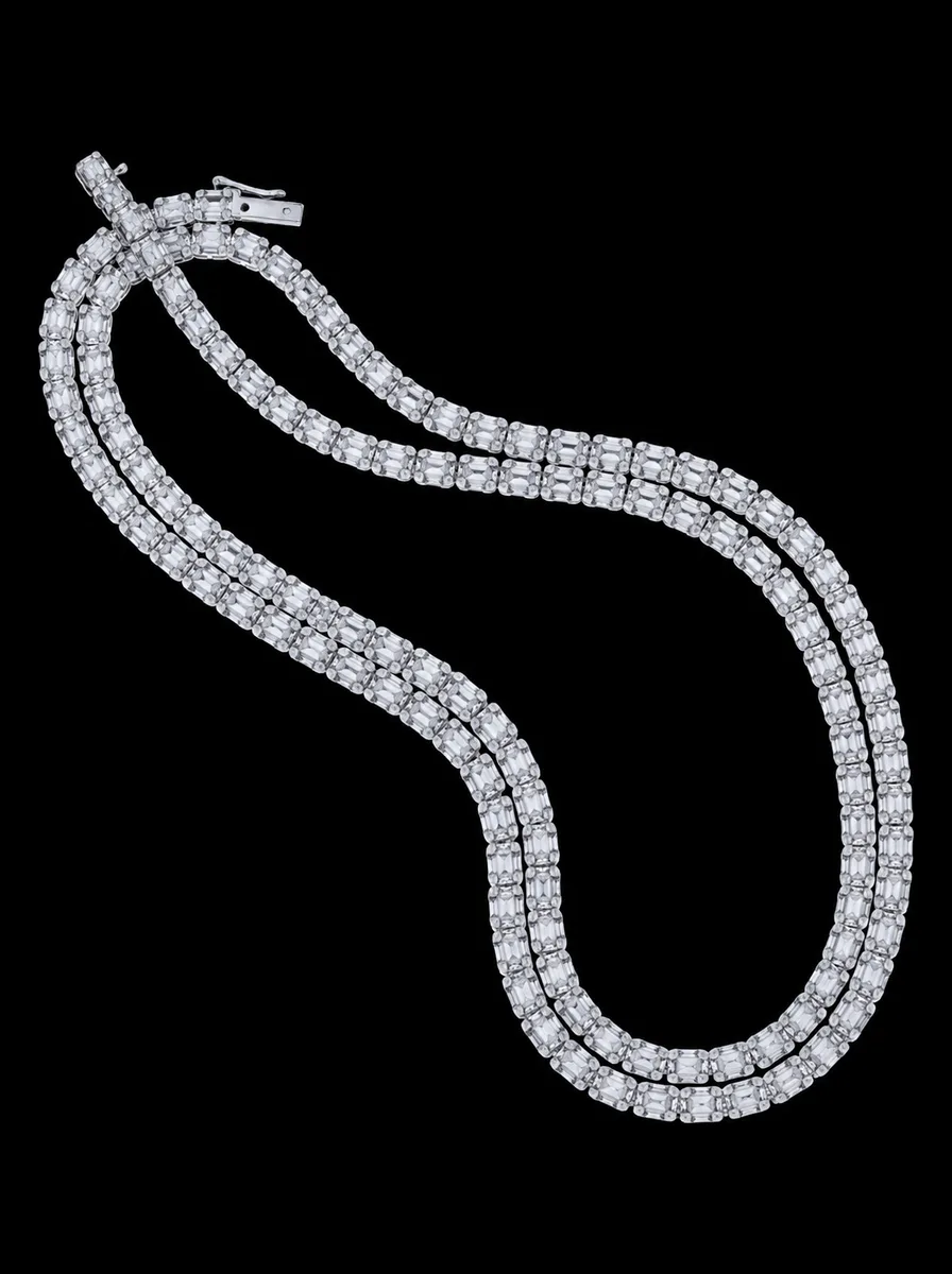 "LuxRivière™" Necklace in white gold, photo 2