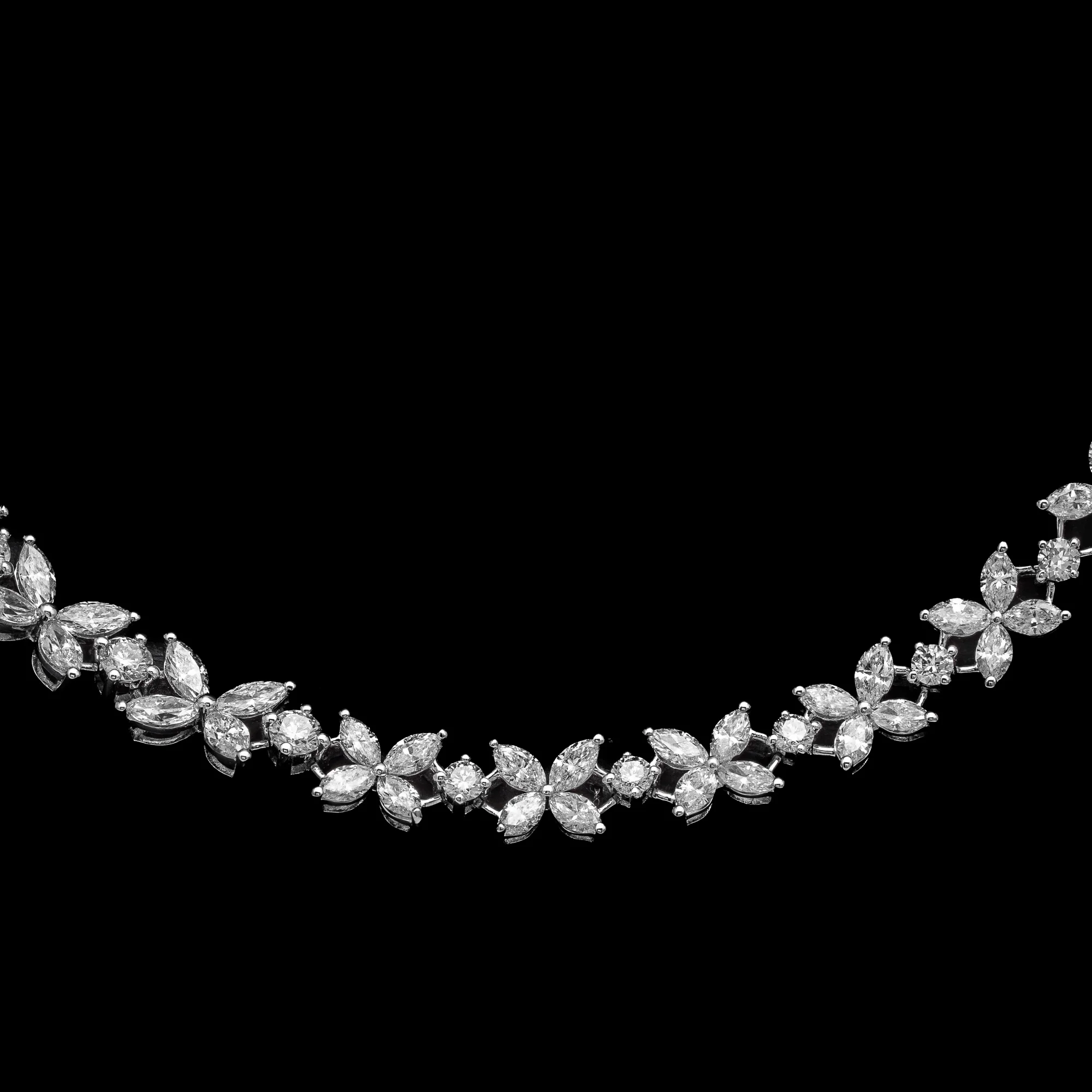 Diamond Necklace "LuxuryAvenue™" in white gold, photo 6