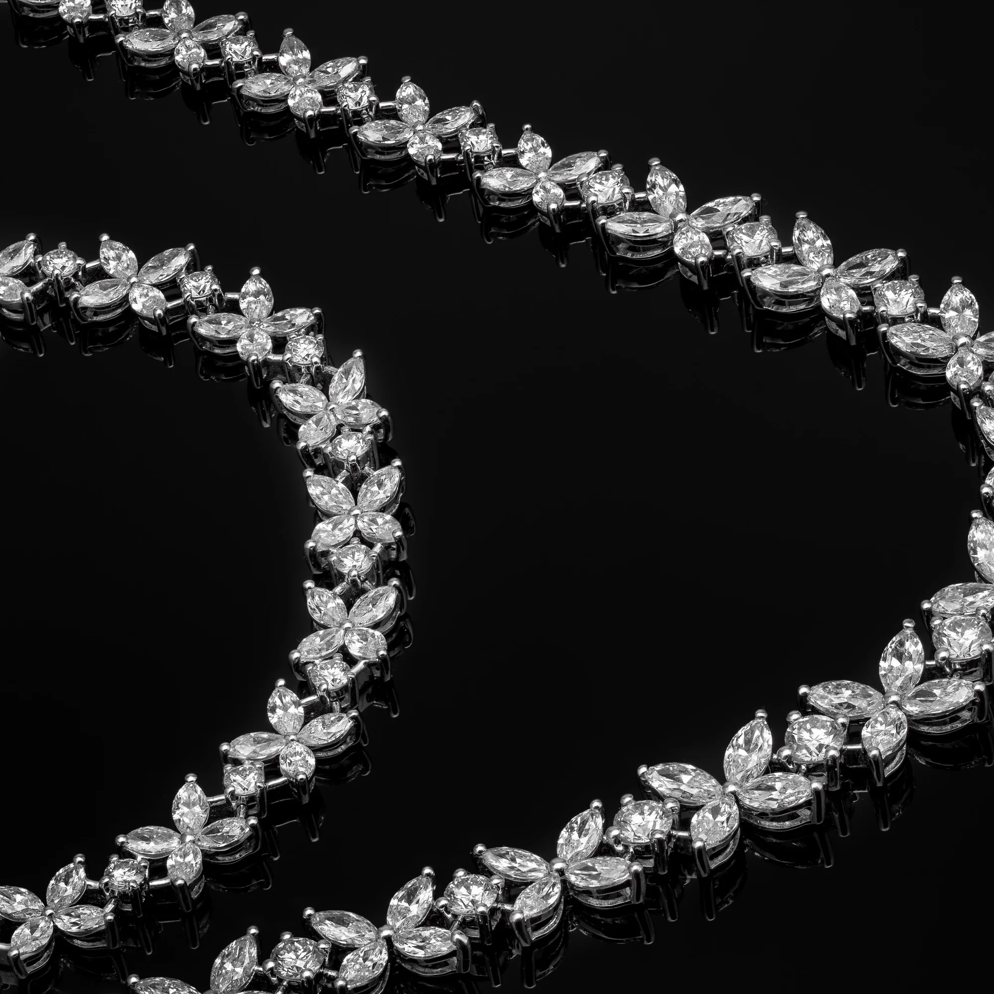Diamond Necklace "LuxuryAvenue™" in white gold, photo 7