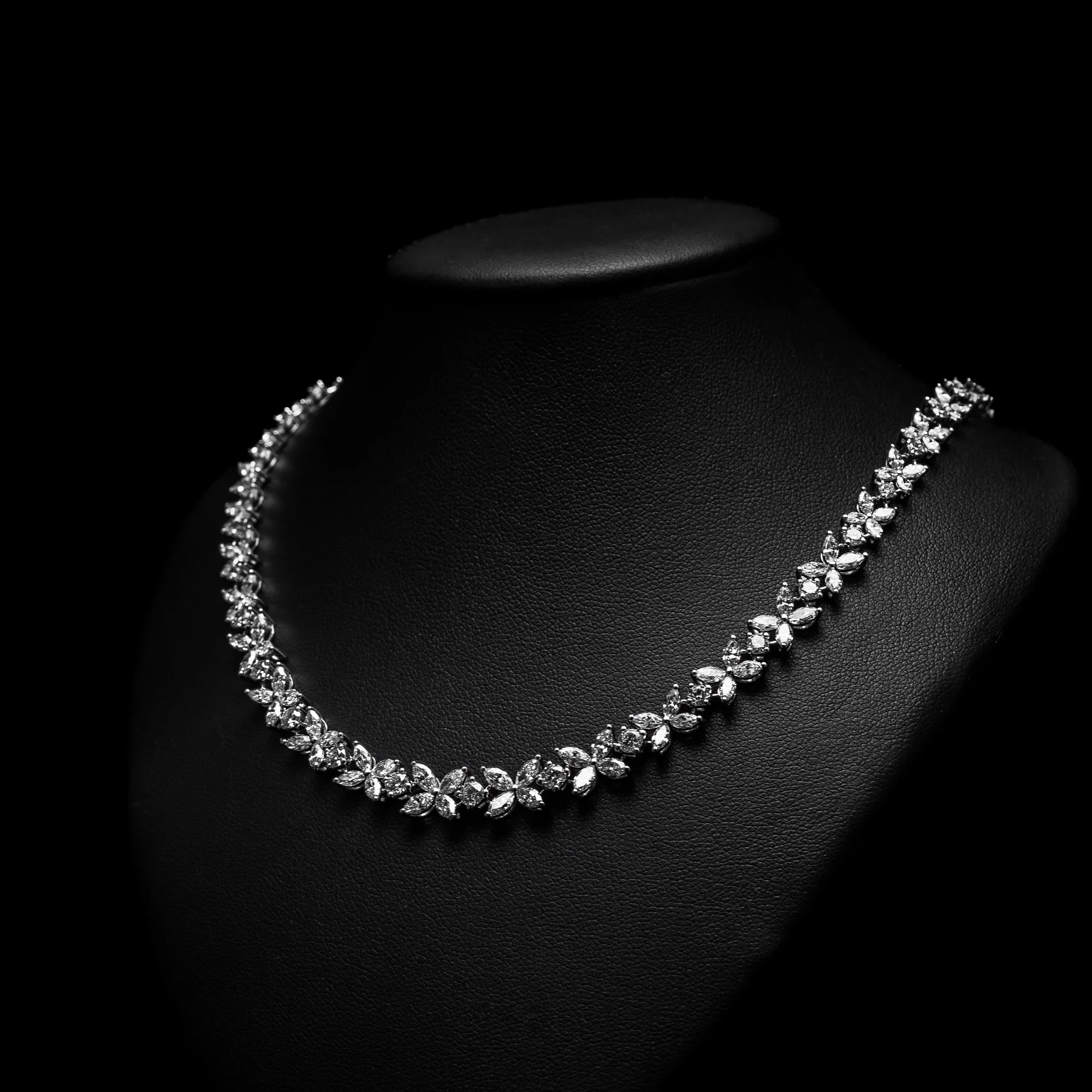 Diamond Necklace "LuxuryAvenue™" in white gold, photo 8