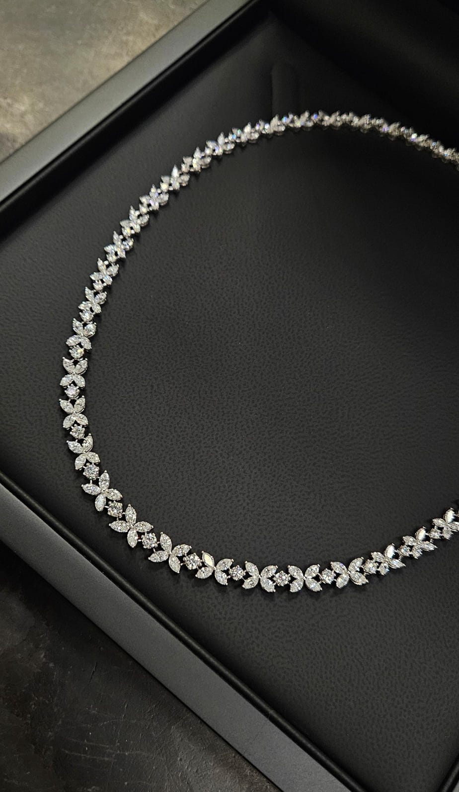 Diamond Necklace "LuxuryAvenue™" in white gold, photo 9