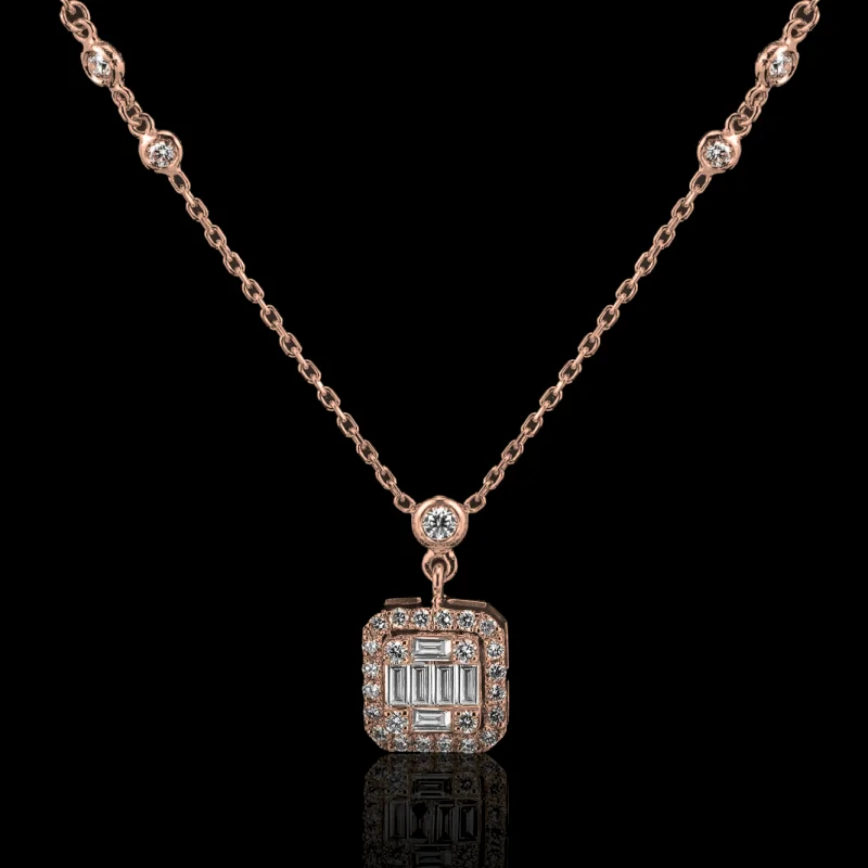 "Majestic™" Necklace in 18k rose gold, photo 2
