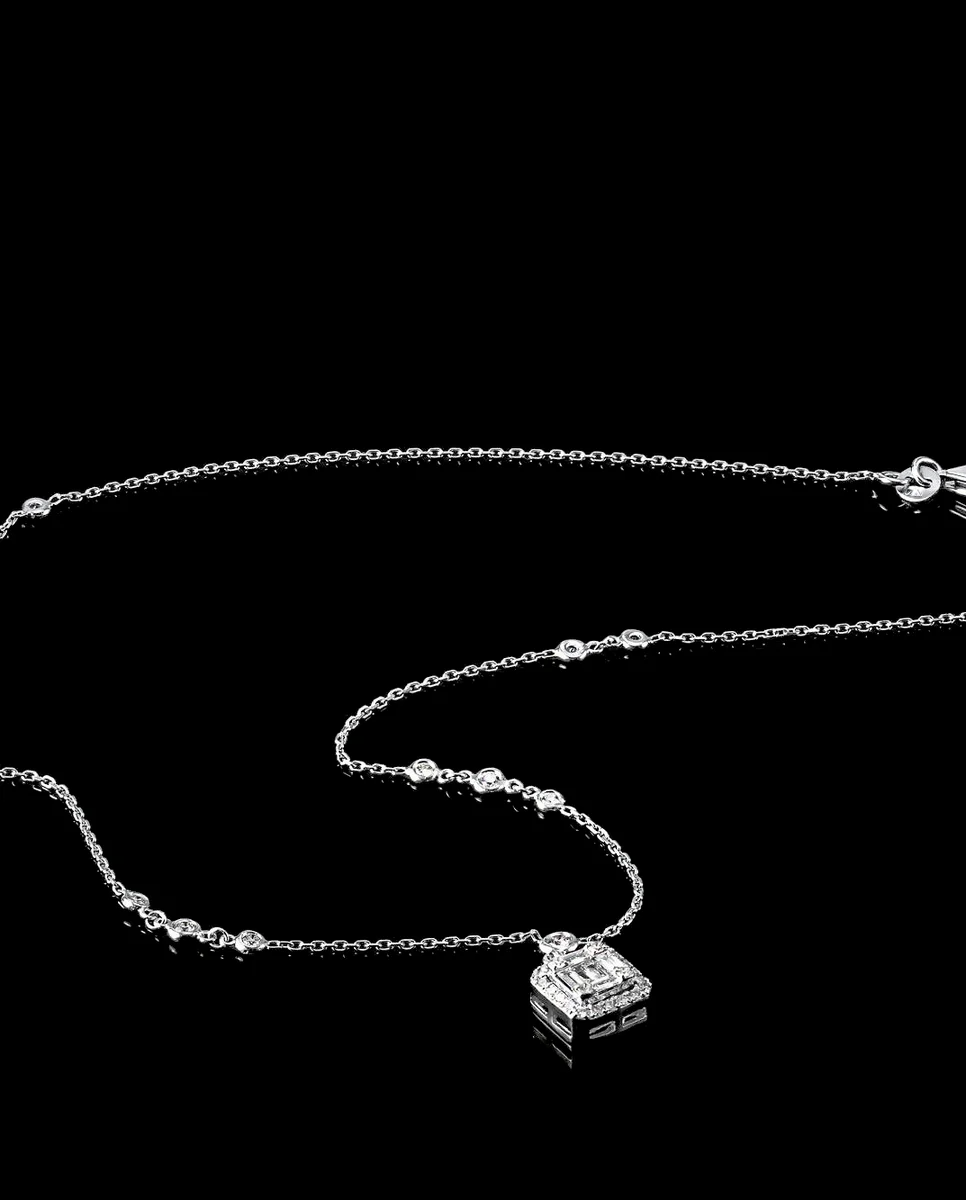 Majestic™ Necklace in white gold, photo 4