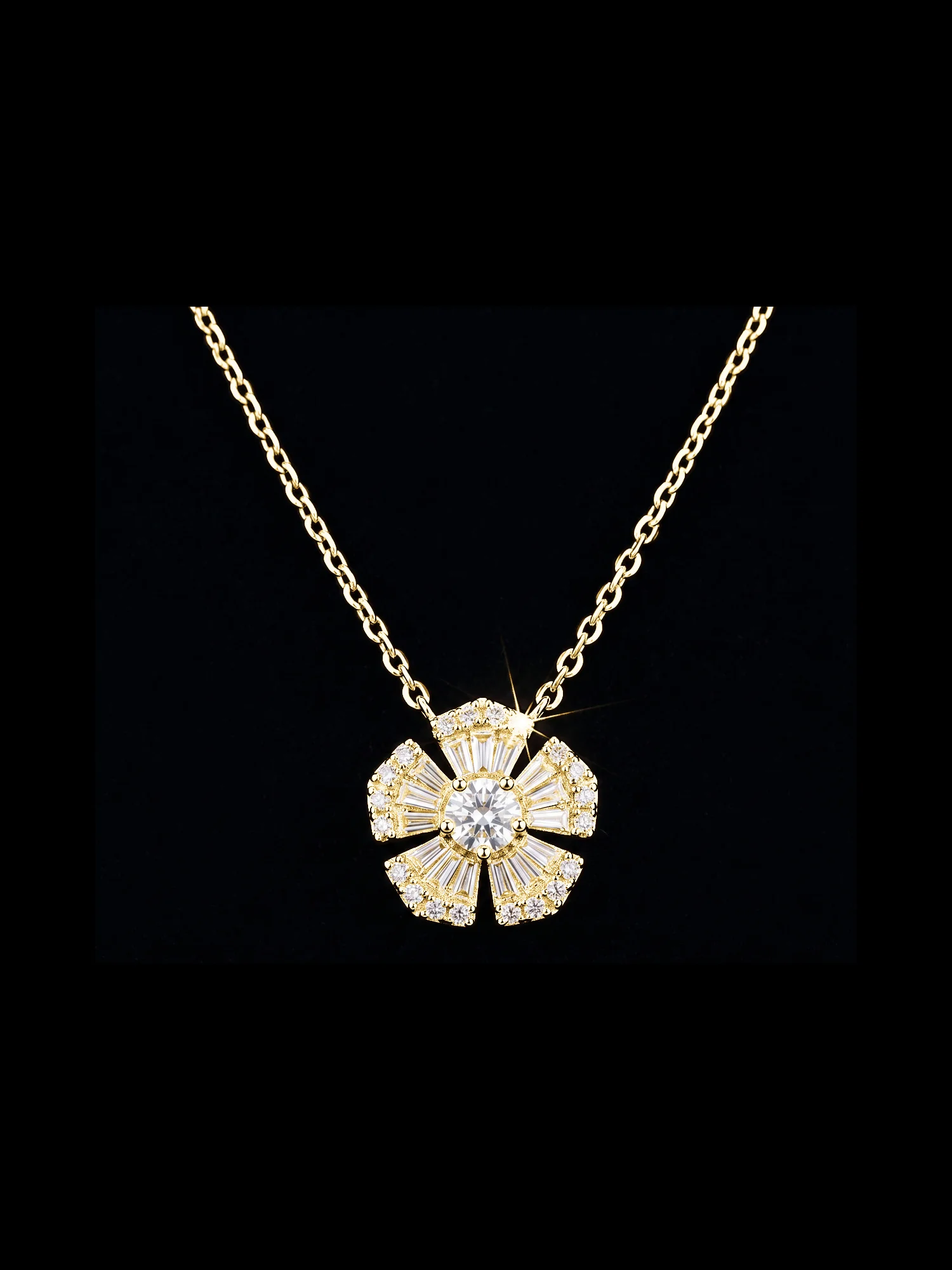 "MysticFloral™" Necklace – Yellow gold 18k