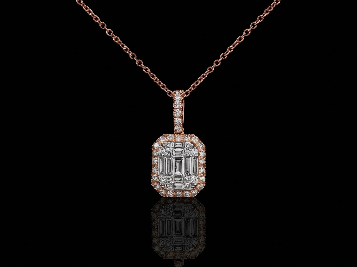 "LeLuxe™" Necklace in 18k rose gold, photo 3