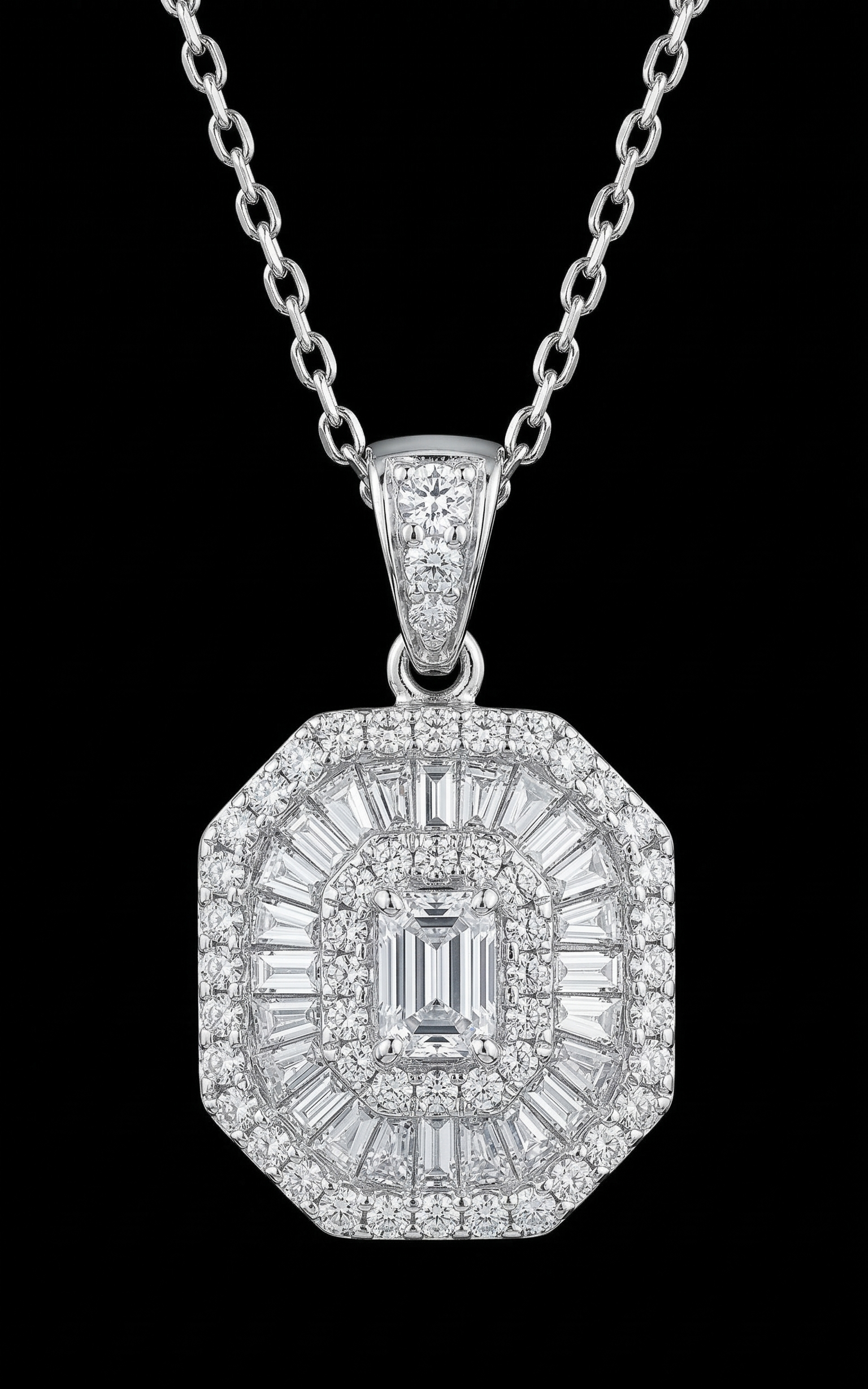 "ShineBright™" Necklace – White gold 18k