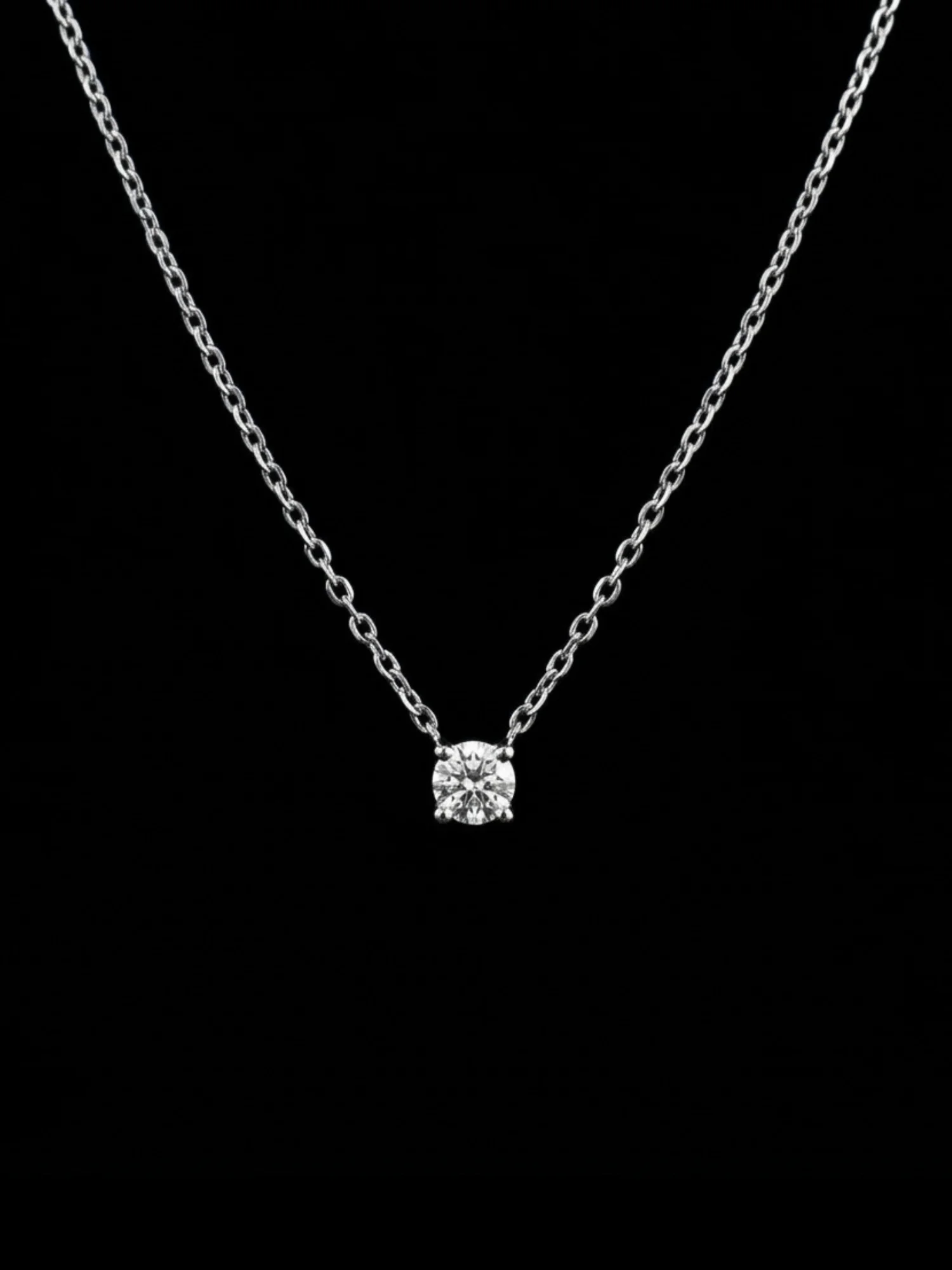 Singiel™ Necklace "Singiel™" 0.30ct – White gold 18k