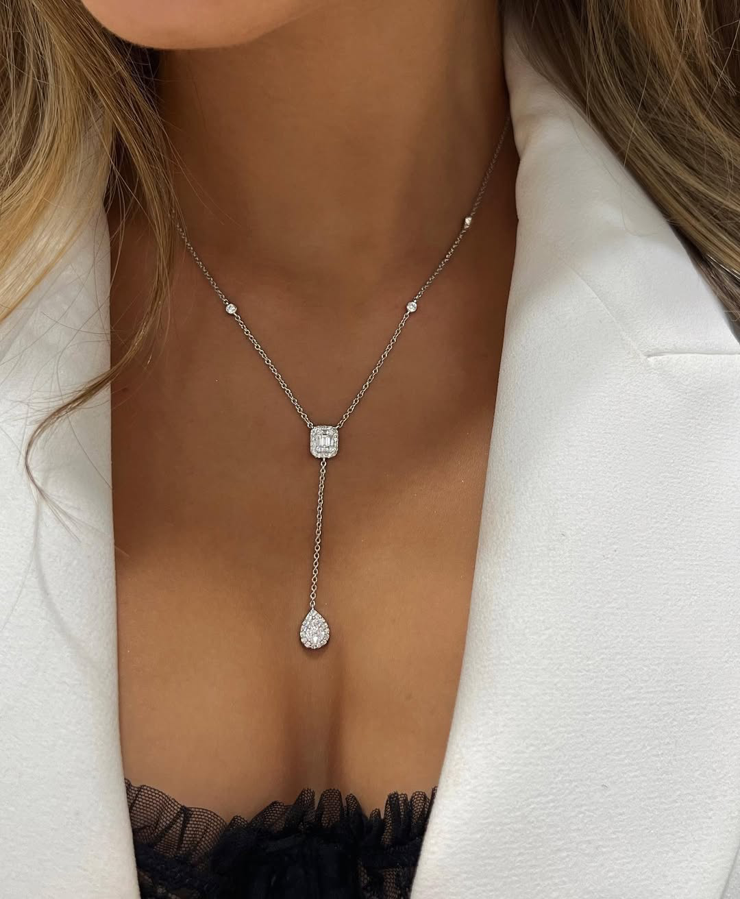 Necklace "Vincent™" in white gold 18k, photo 2