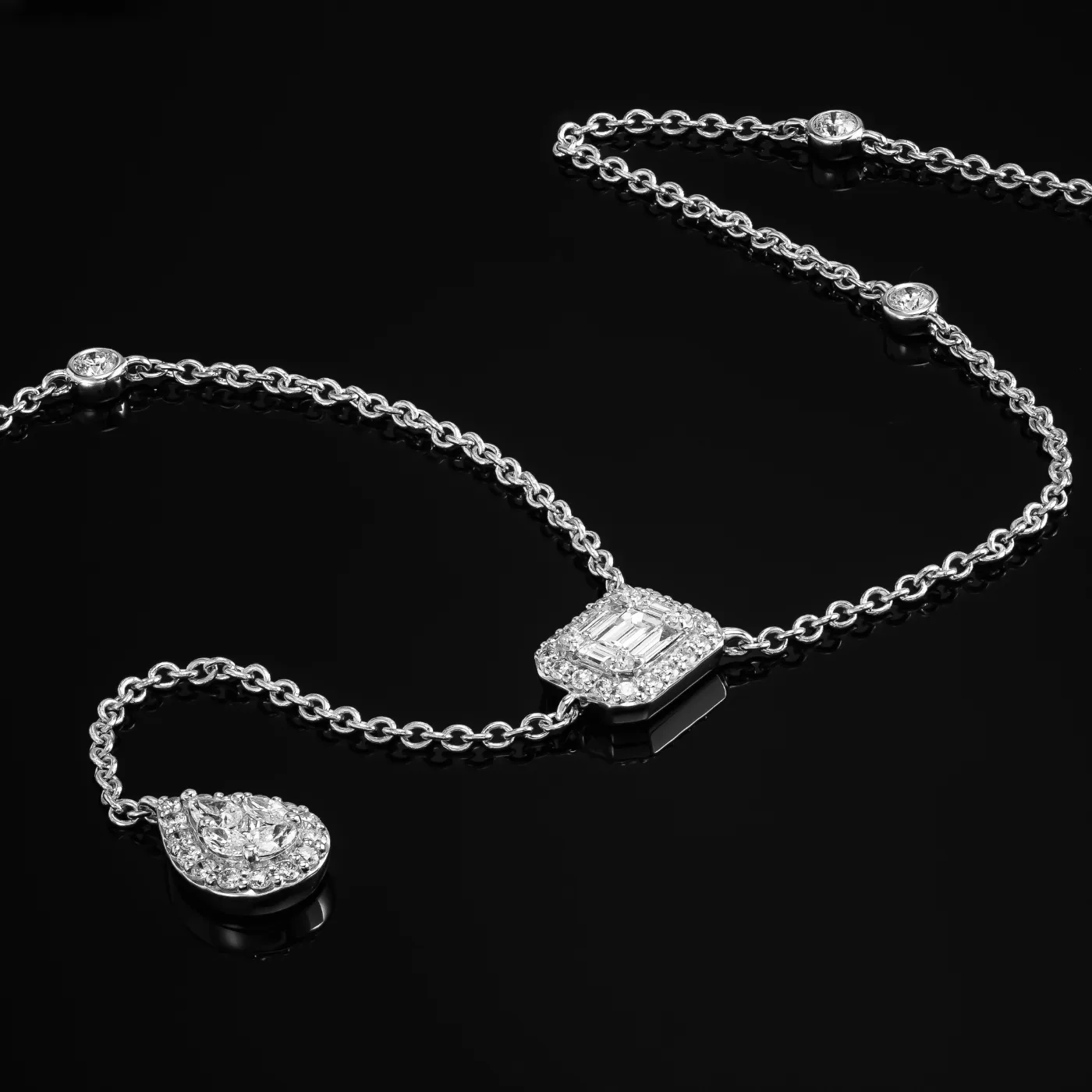 Necklace "Vincent™" in white gold 18k, photo 5