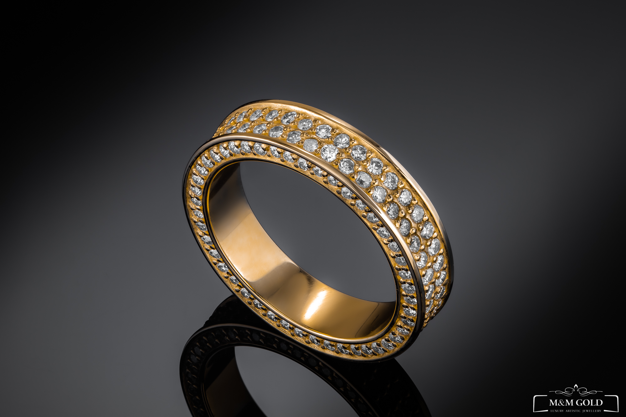 4Coins Wedding Band in yellow gold, photo 4