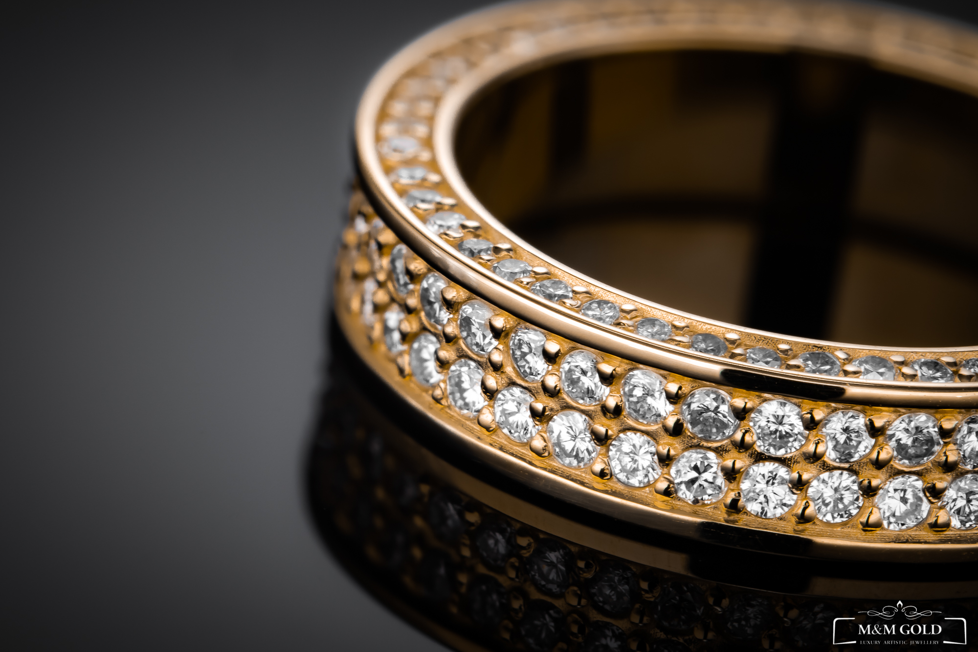 4Coins Wedding Band in yellow gold, photo 5