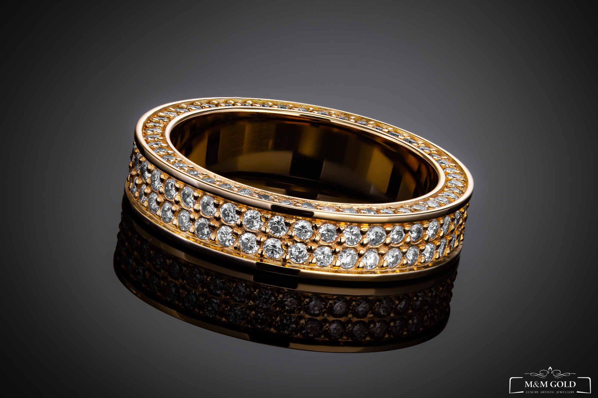 4Coins Wedding Band in yellow gold, photo 7