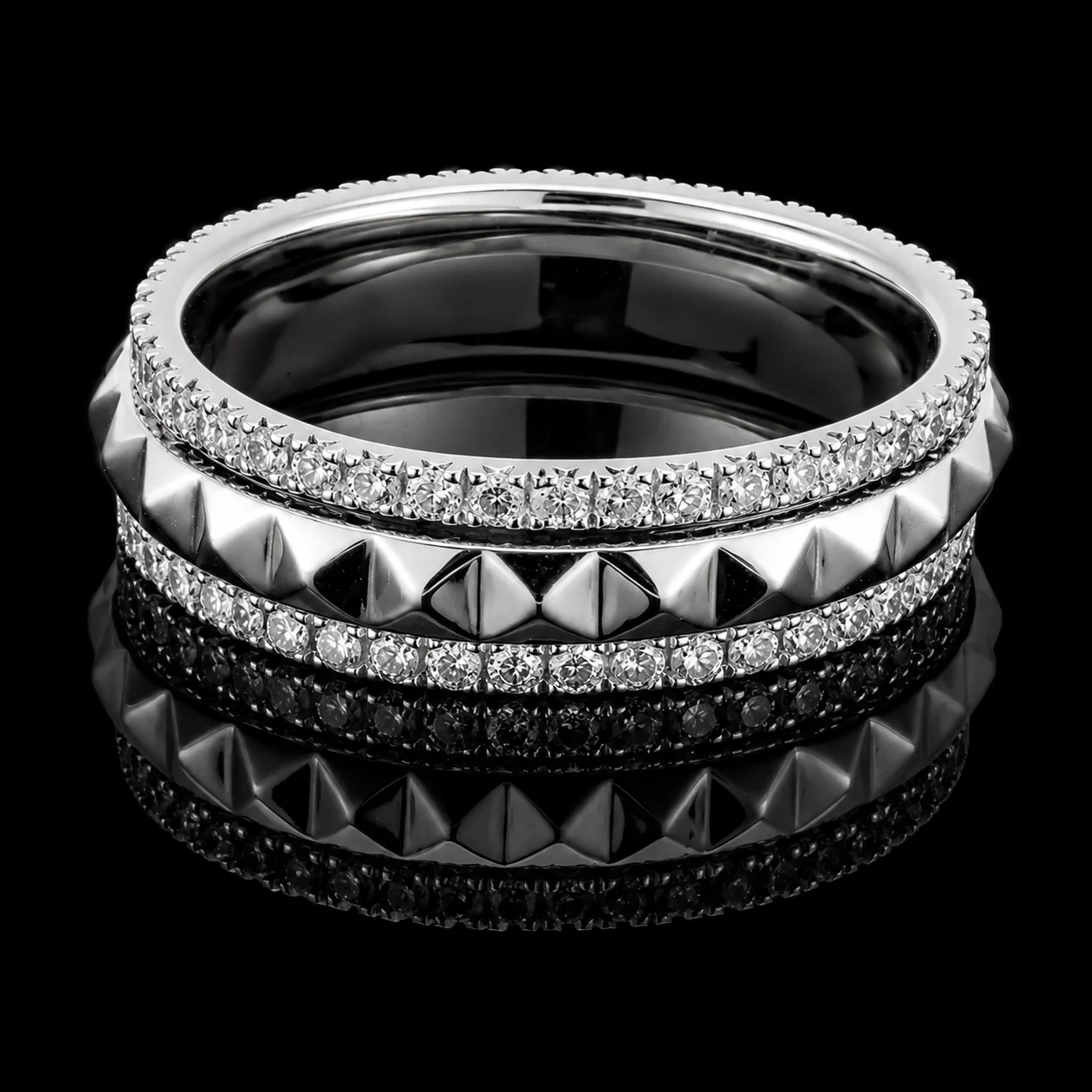AmourEternel™ Wedding Band in white gold, photo 2