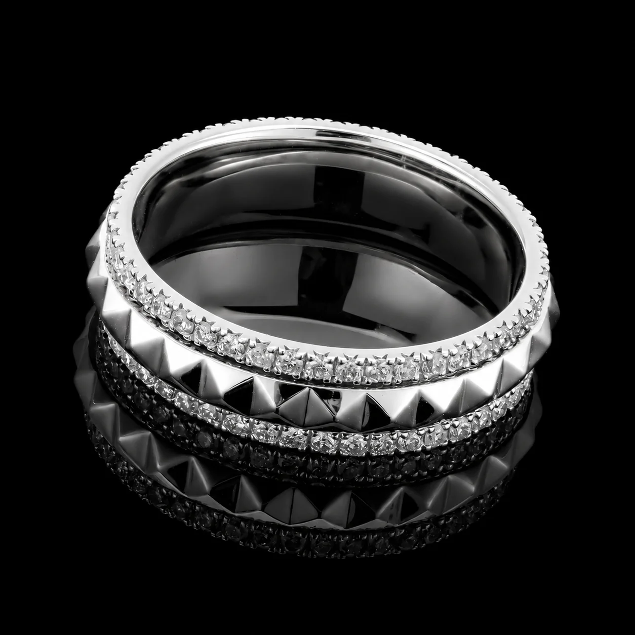 AmourEternel™ Wedding Band in white gold, photo 4