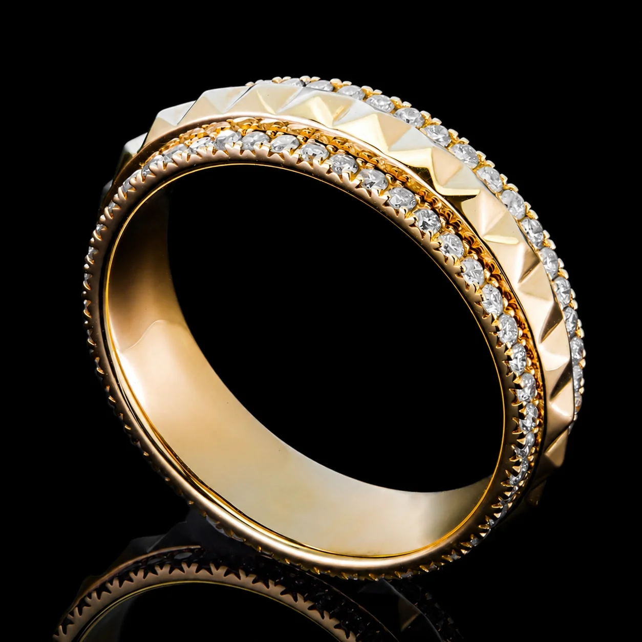 AmourEternel™ Wedding Band in yellow gold, photo 4