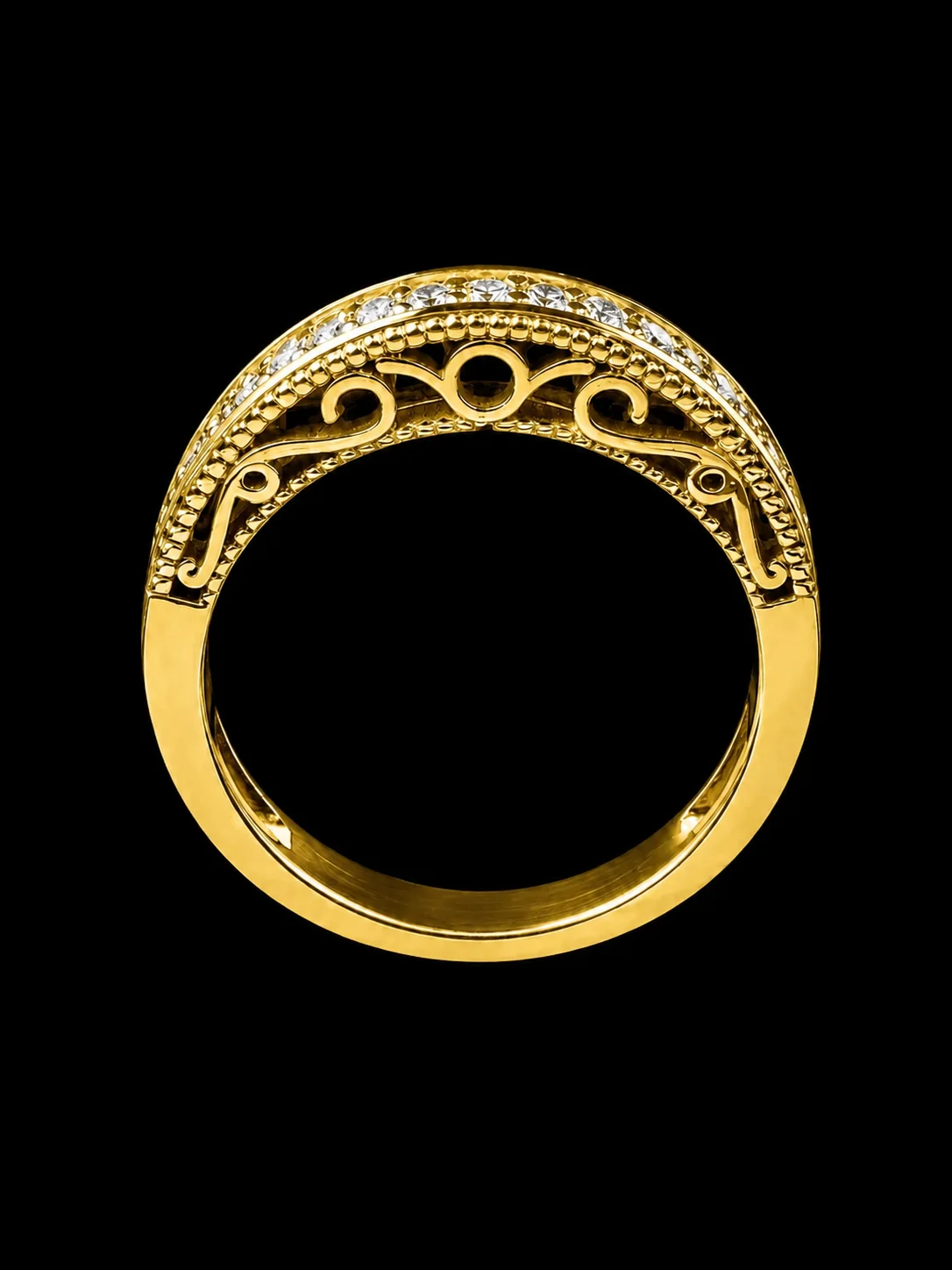 Obrączka diamentowa „BridalOrnament™”