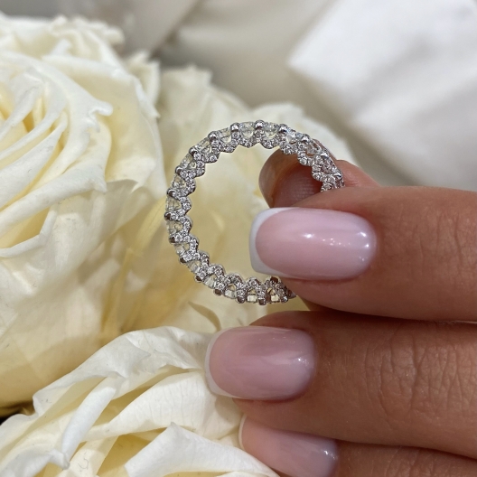 "BridalSurround™" Wedding Band in white gold 18k, photo 2