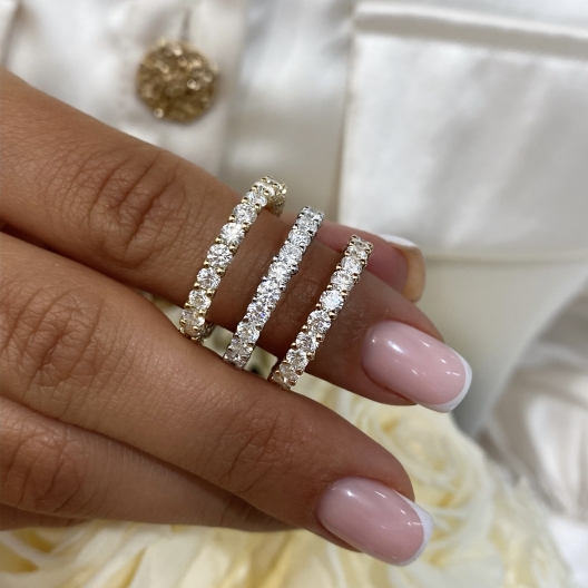 "BridalSurround™" Wedding Band in white gold 18k, photo 4