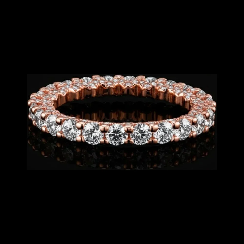 "BridalSurround™" Wedding Band in rose gold 18k, photo 3