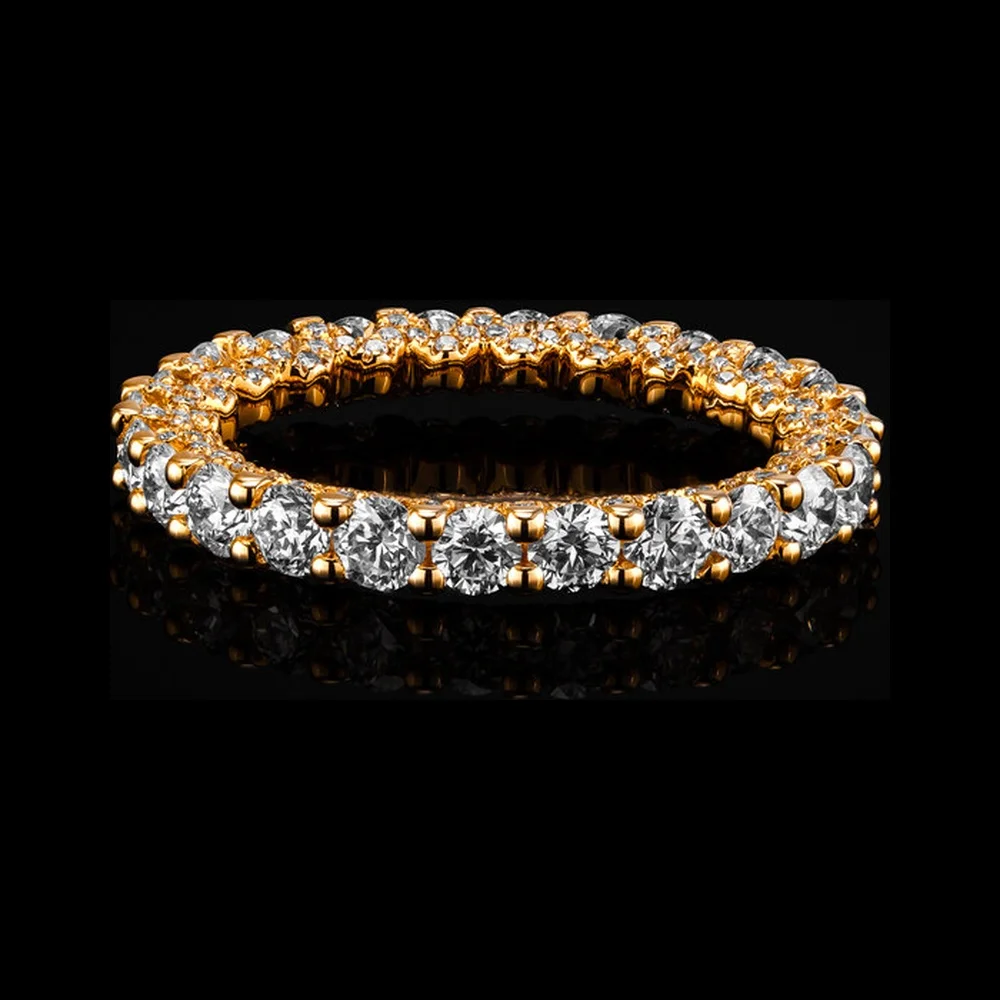 "BridalSurround™" Wedding Band in yellow gold 18k, photo 3