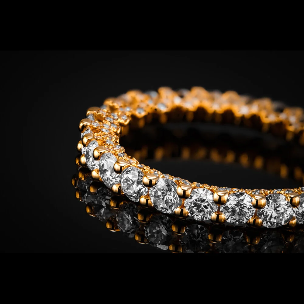 "BridalSurround™" Wedding Band in yellow gold 18k, photo 4