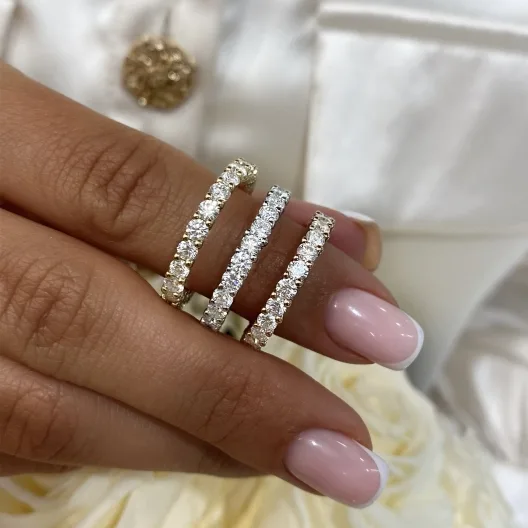 "BridalSurround™" Wedding Band in yellow gold 18k, photo 6