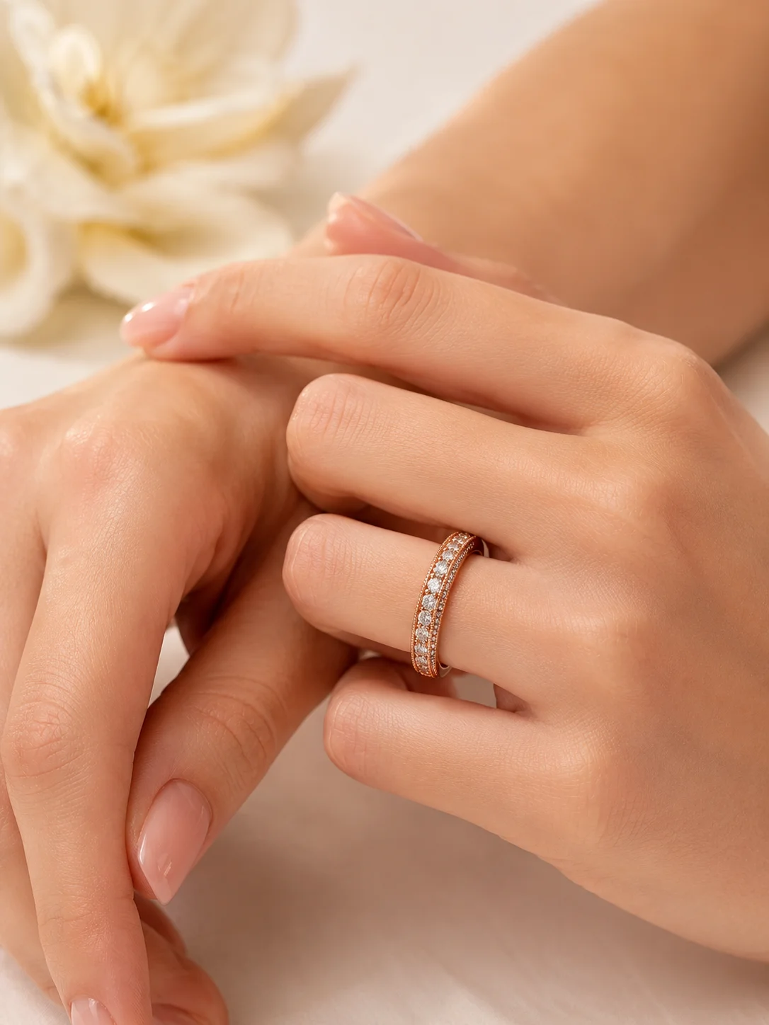 "DiamondEternelle™" Ring in rose gold, photo 5