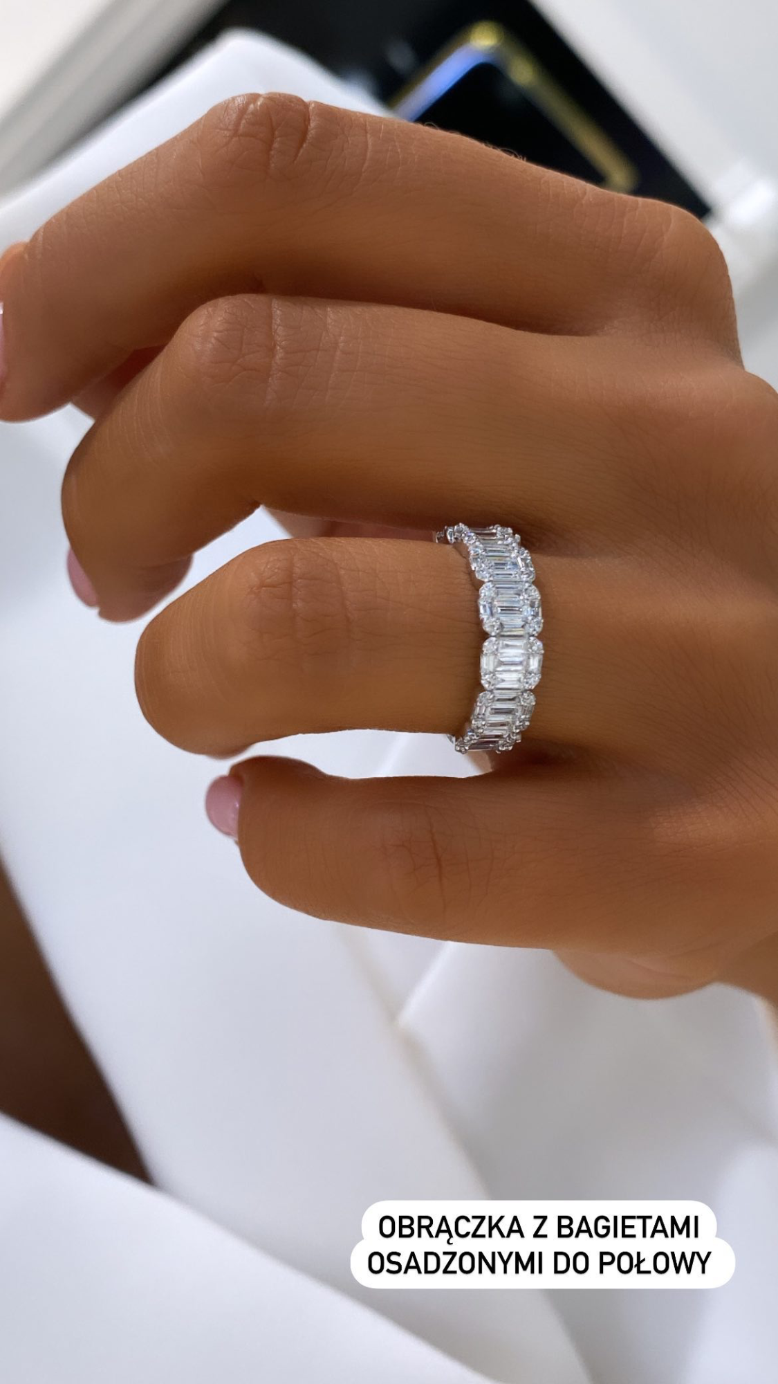 "EmeraldEternity™" Diamond Ring in 18k white gold, photo 8
