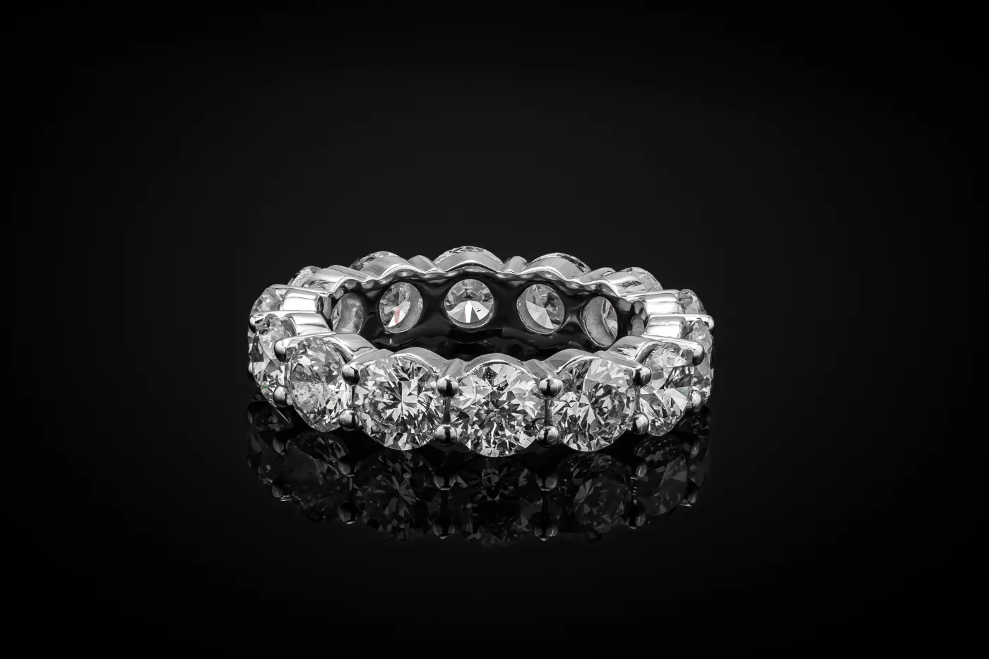 "Enduring Aureate Treasures™" 5.60ct Band in white gold, photo 14