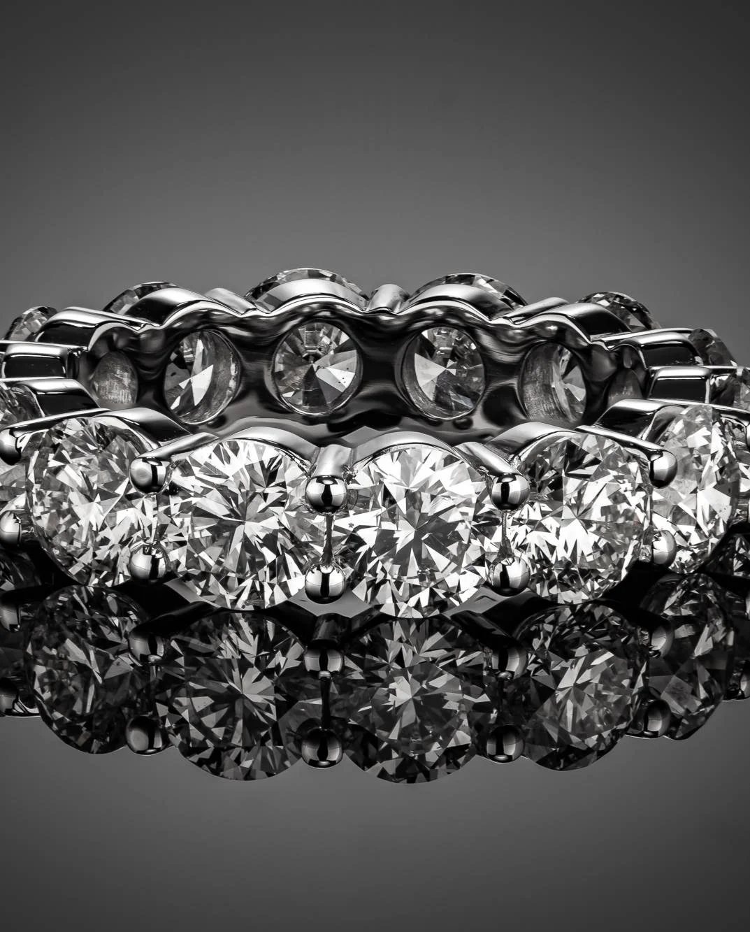 "Enduring Aureate Treasures™" 5.60ct Band in white gold, photo 5