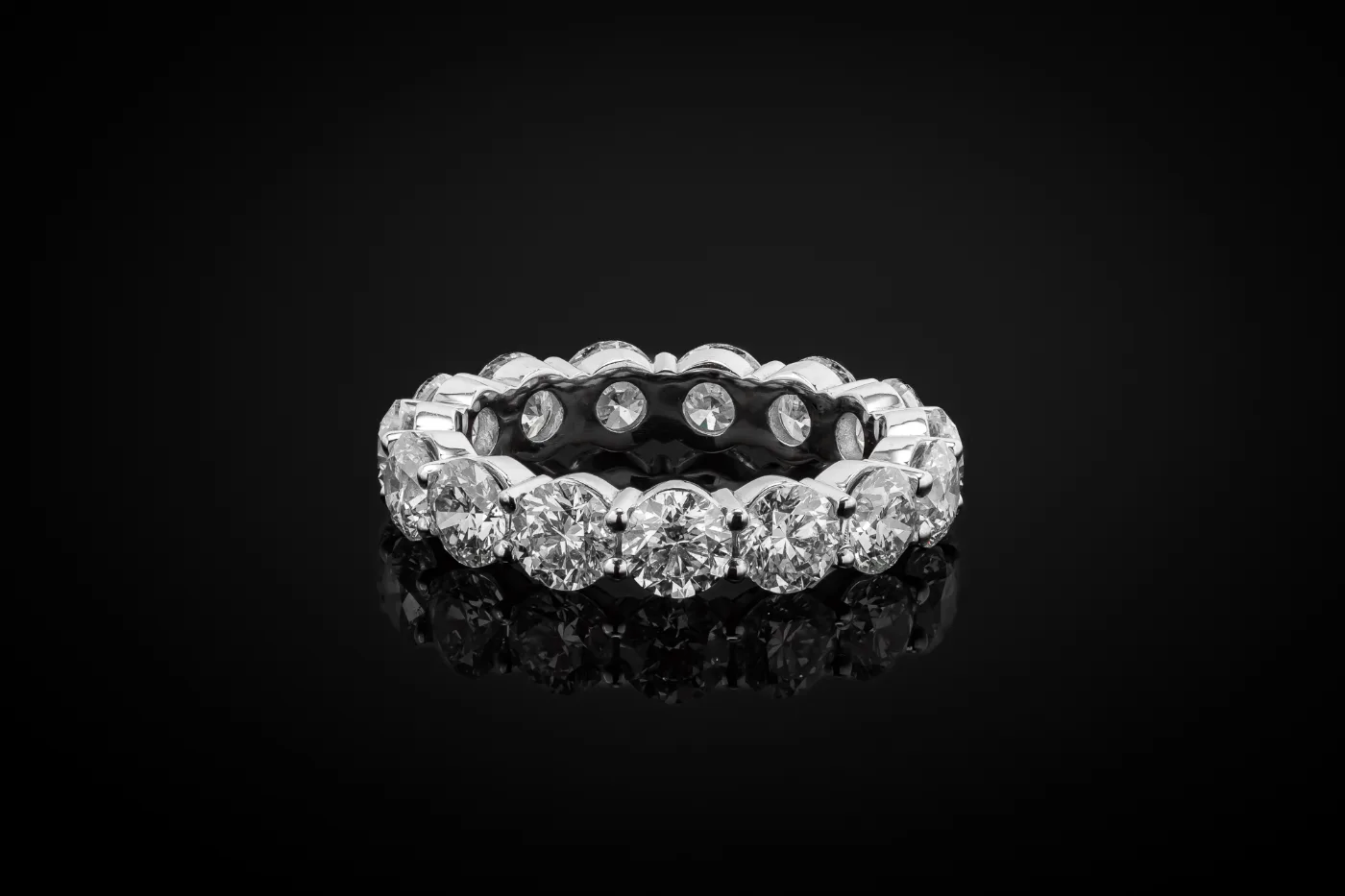 "Enduring Aureate Treasures™" 5.60ct Band in white gold, photo 10