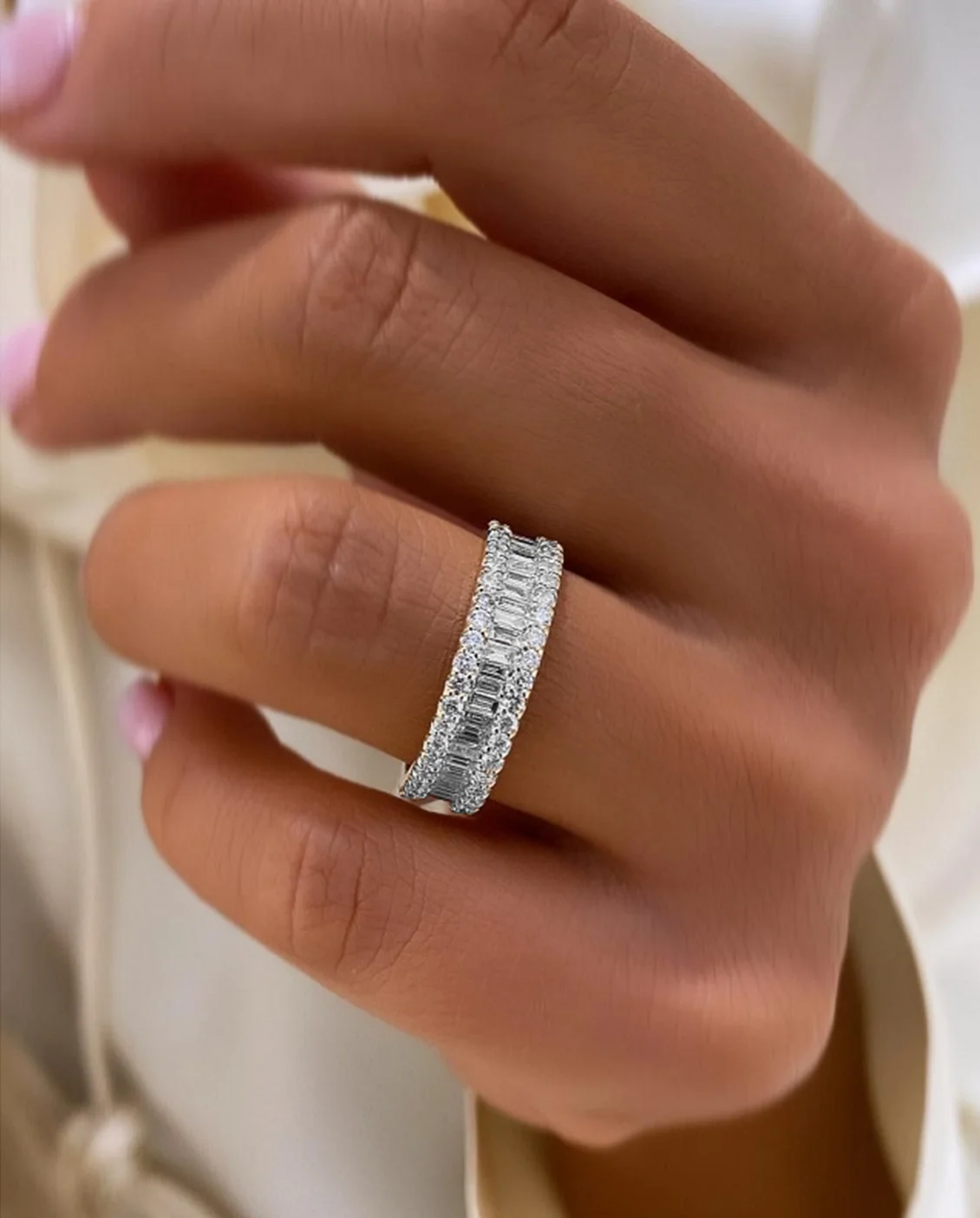 "EssenceDeLove™" Wedding Band in white gold 18k, photo 2