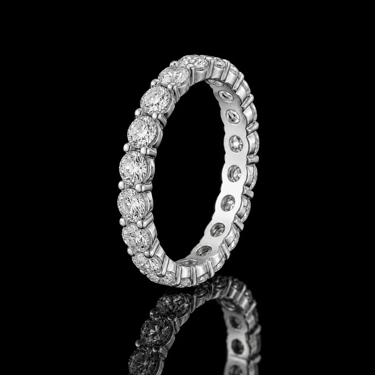 Eternity 2.00ct Ring in white gold, photo 4