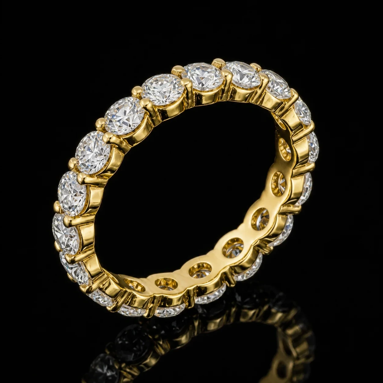 "Eternity™" Ring 2.72ct – Yellow gold