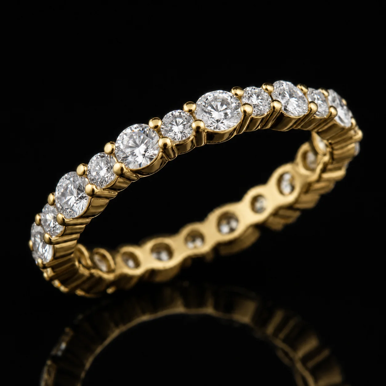 EternityPulse™ Ring – Yellow gold