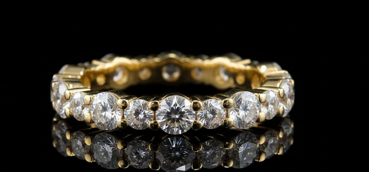 EternityPulse™ Ring in yellow gold, photo 2