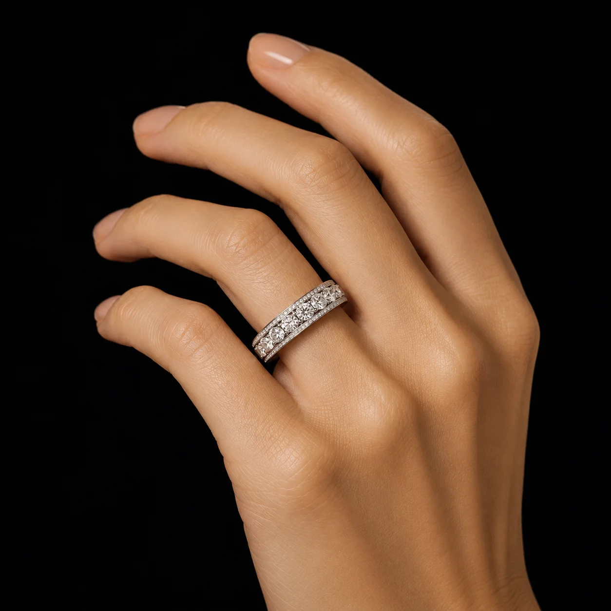 EverAfter™ Wedding Band in white gold, photo 4