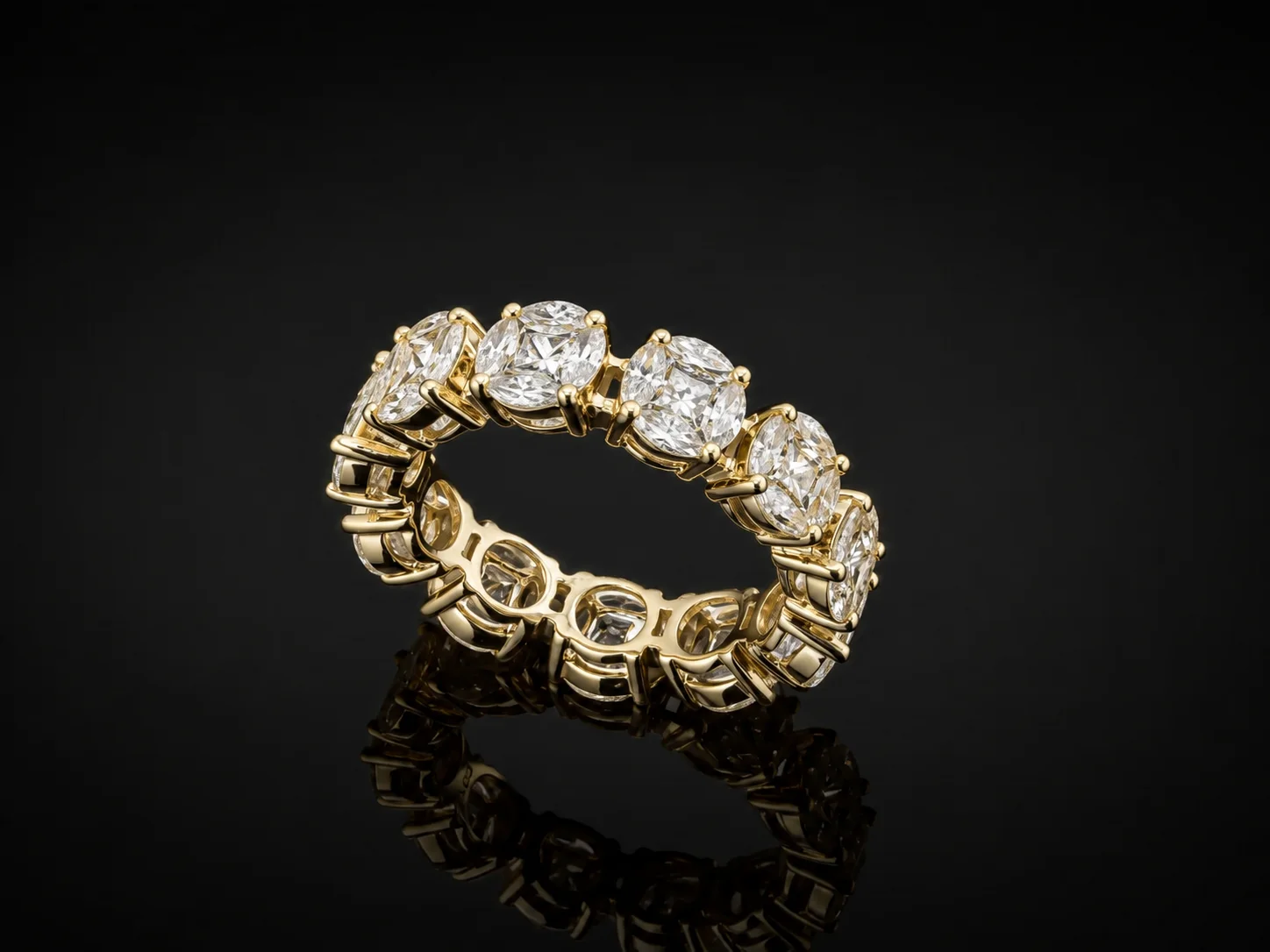 "ForeverLight™" Diamond Ring – Yellow gold 18k
