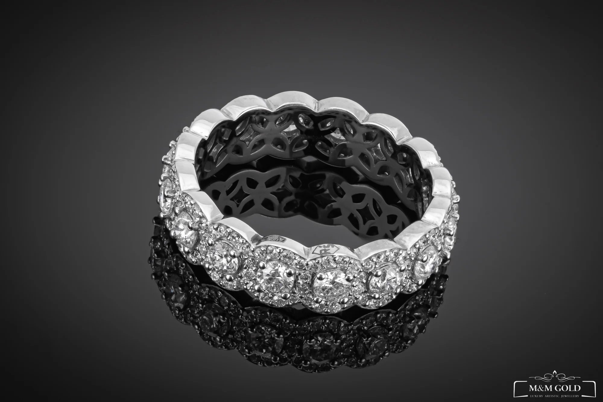 "HaloBand™" Ring in white gold, photo 2