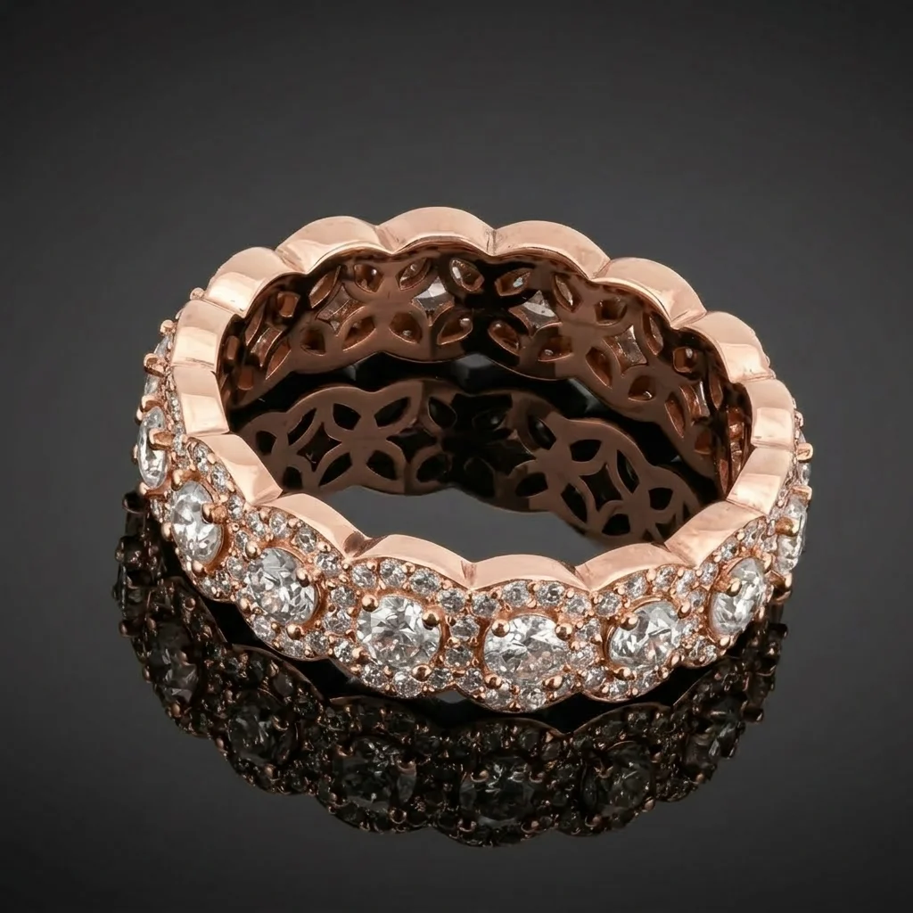 "HaloBand™" Ring in rose gold, photo 2