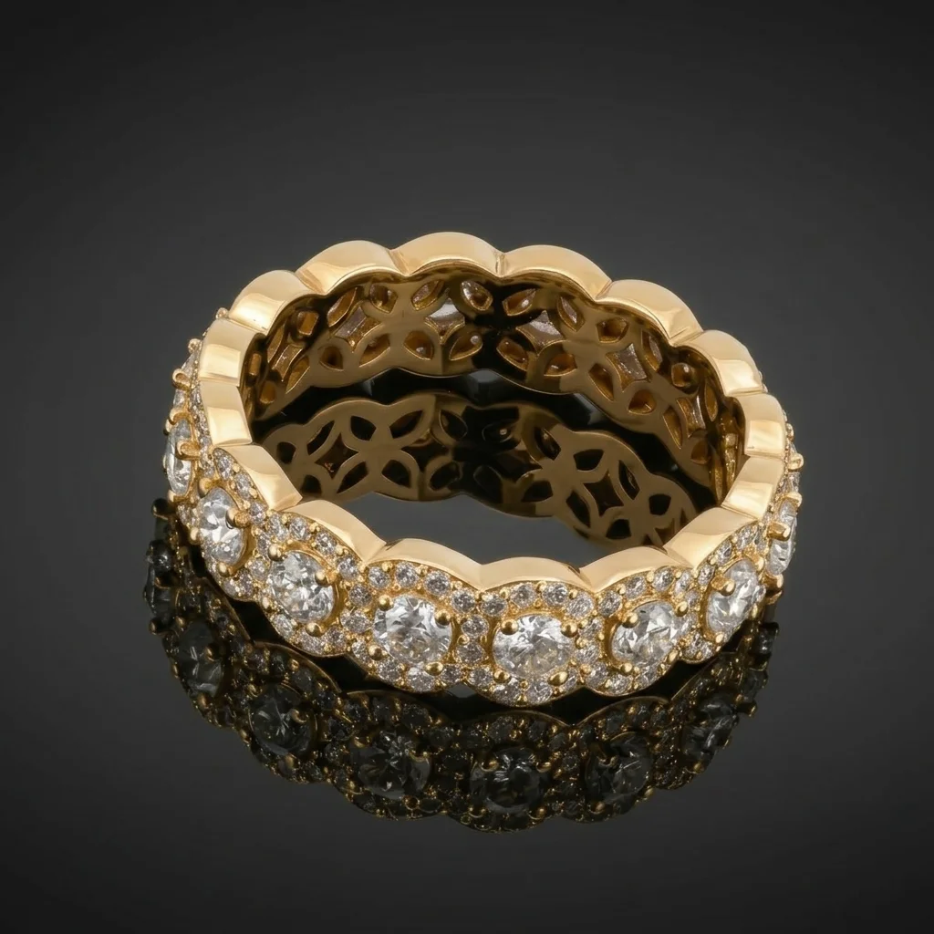 "HaloBand™" Ring in yellow gold, photo 2