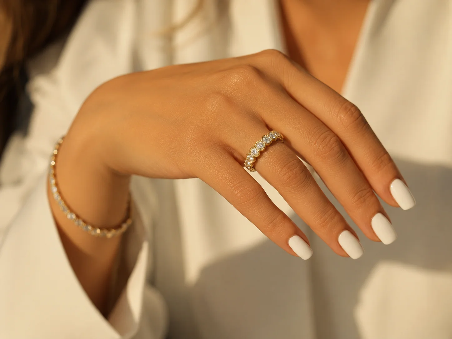 "HaloBand™" Ring in yellow gold, photo 4