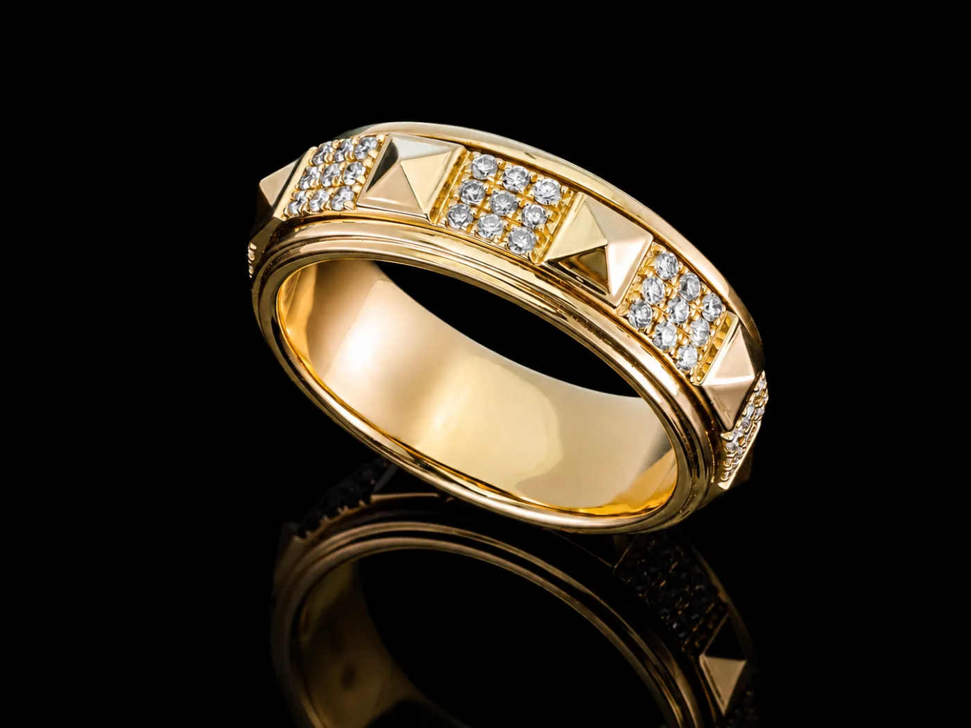 "KingCrown™" Ring – Yellow gold