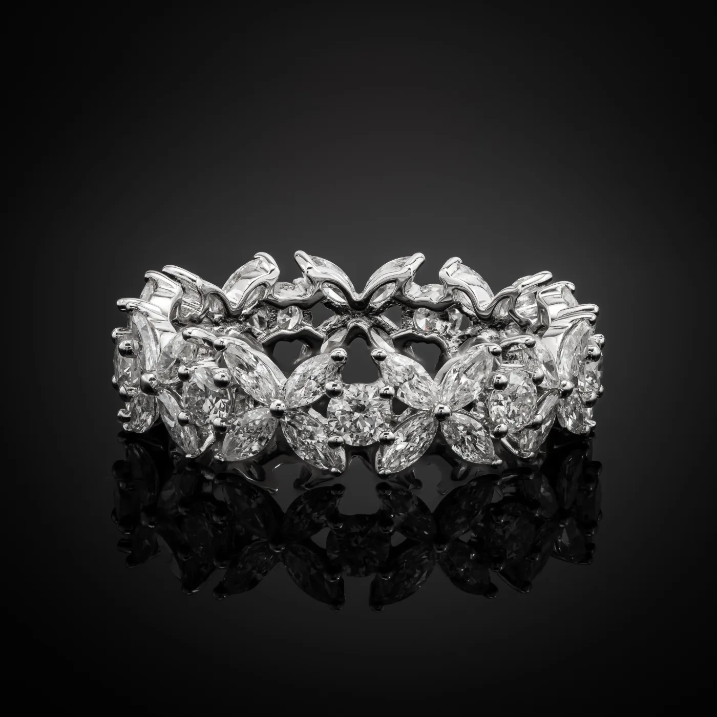 "LuxuryAvenue™" Wedding Band in white gold 18k, photo 2