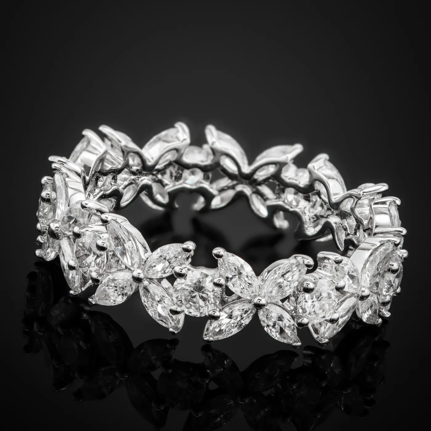 "LuxuryAvenue™" Wedding Band in white gold 18k, photo 3
