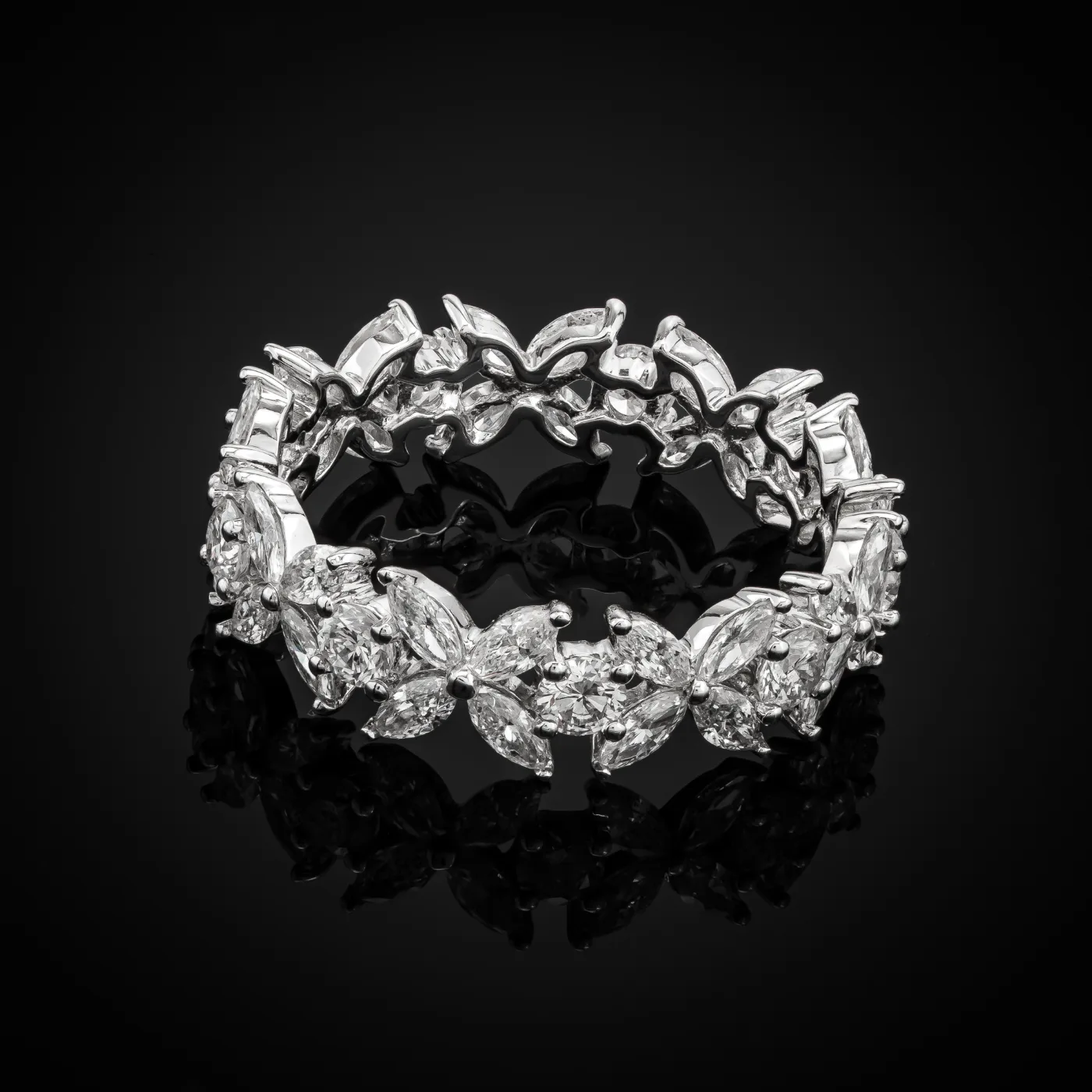 "LuxuryAvenue™" Wedding Band in white gold 18k, photo 6