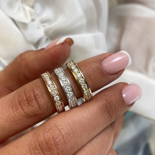 "LuxuryBands™" Ring 1.04ct in yellow gold, photo 5