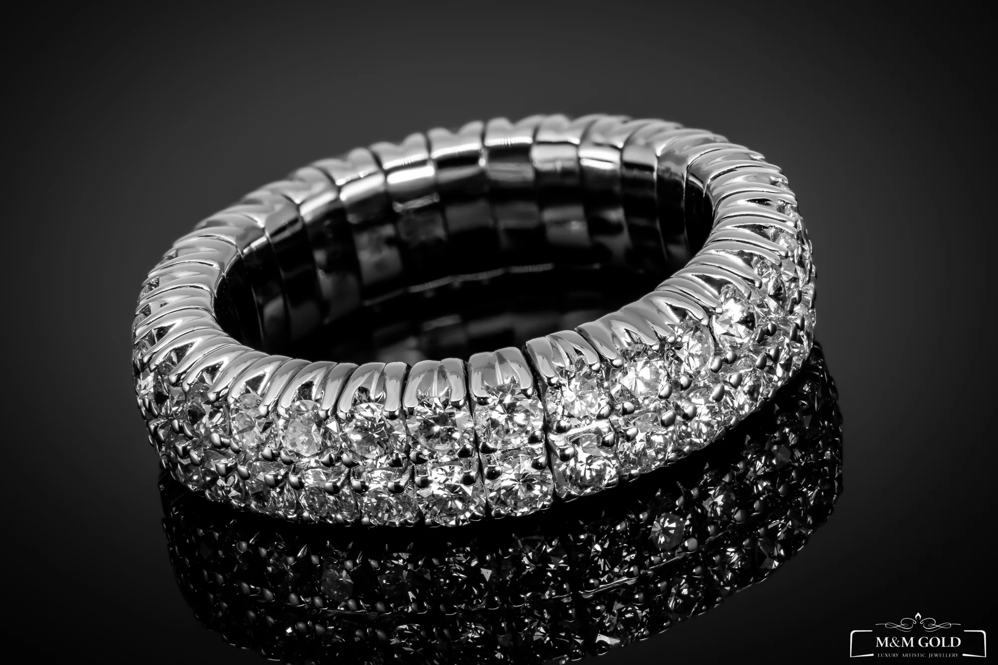 LuxuryFlex™ Wedding Band 2.13ct in white gold 18k, photo 2